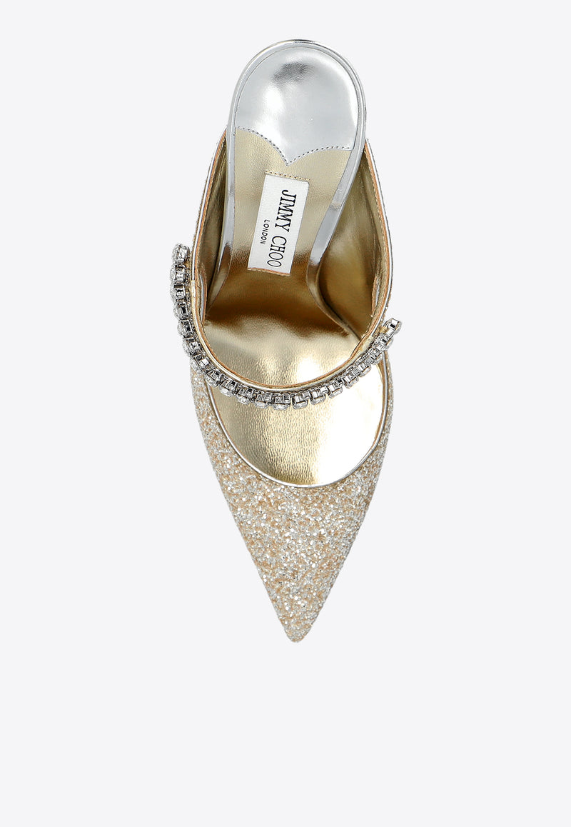 Jimmy Choo Bing 100 Crystal-Embellished Pumps BING 100 PZF-SAND