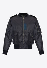 Givenchy Medallion Embroidered Bomber Jacket BM01A Z14JD-410