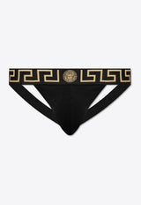 Versace Logo-Waistband Jockstraps  AUU01017 1A10011-A80G