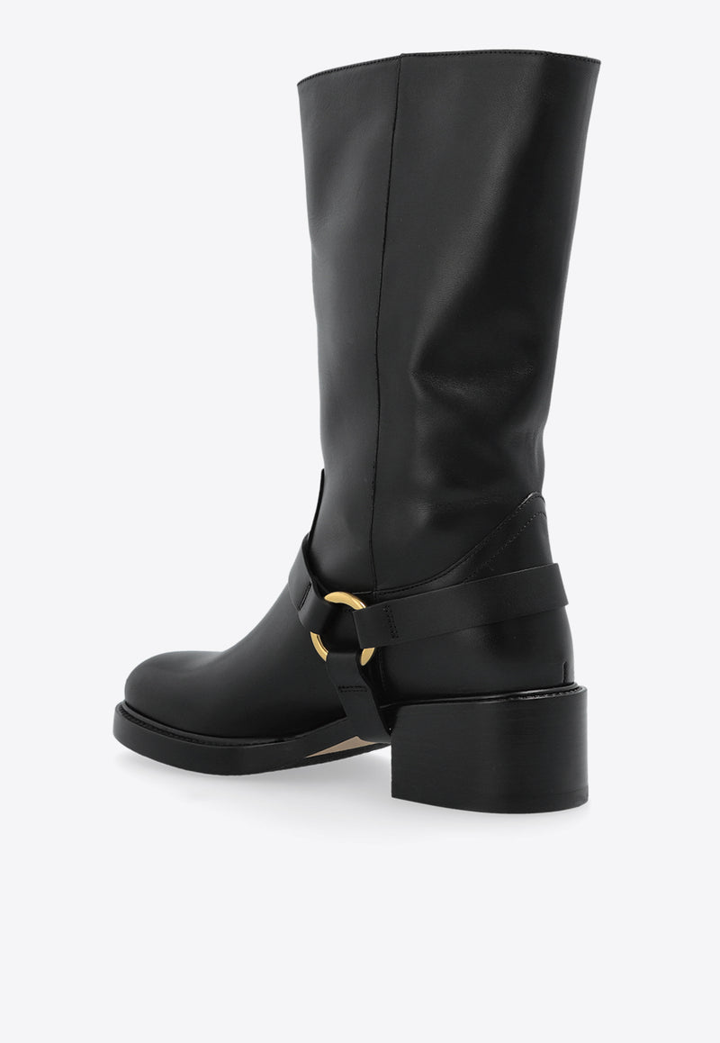 Chloé Dakota Leather Mid-Calf Boots CHC25S07Q PT-001