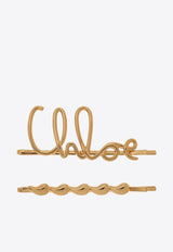 Chloé Logo-Lettering Hair Pin CHC24WFT43 CB7-9DC