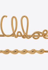 Chloé Logo-Lettering Hair Pin CHC24WFT43 CB7-9DC