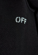 Off-White Logo-Embroidered Hooded Sweatshirt OMBB085S25 FLE00L-1041