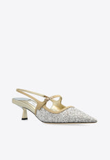 Jimmy Choo Didi 45 Glitter-Embellished Pumps DIDI 45 QPG-SAND SAND