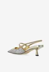 Jimmy Choo Didi 45 Glitter-Embellished Pumps DIDI 45 QPG-SAND SAND