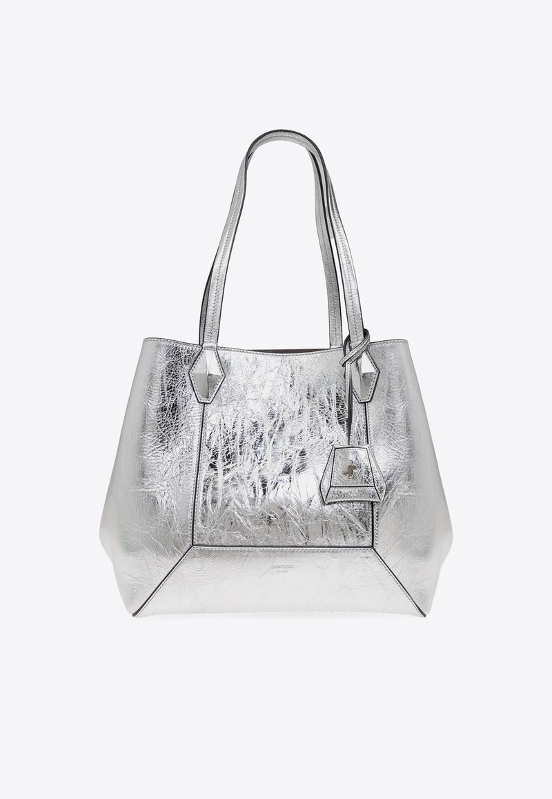 Jimmy Choo Medium Diamond Shoulder Bag DIAMOND TOTE M BYK-SILVER ANTIQUE SILVER