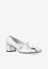 Jimmy Choo Elisa 45 Leather Pumps ELISA 45 OGD-SILVER SILVER