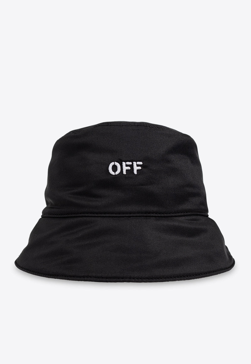 Off-White Logo-Embroidered Bucket Hat OMLA033C99 FAB001-1001