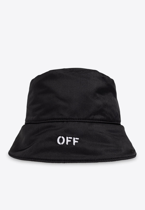 Off-White Logo-Embroidered Bucket Hat OMLA033C99 FAB001-1001