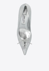 Jimmy Choo Scarlett 50 Leather Pumps SCARLETT 50 BYK-SILVER