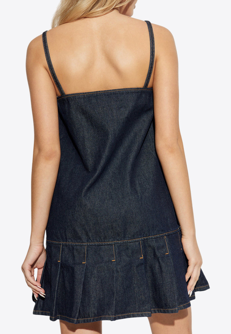 Ganni Sleeveless Mini Denim Dress J1622 6605-077