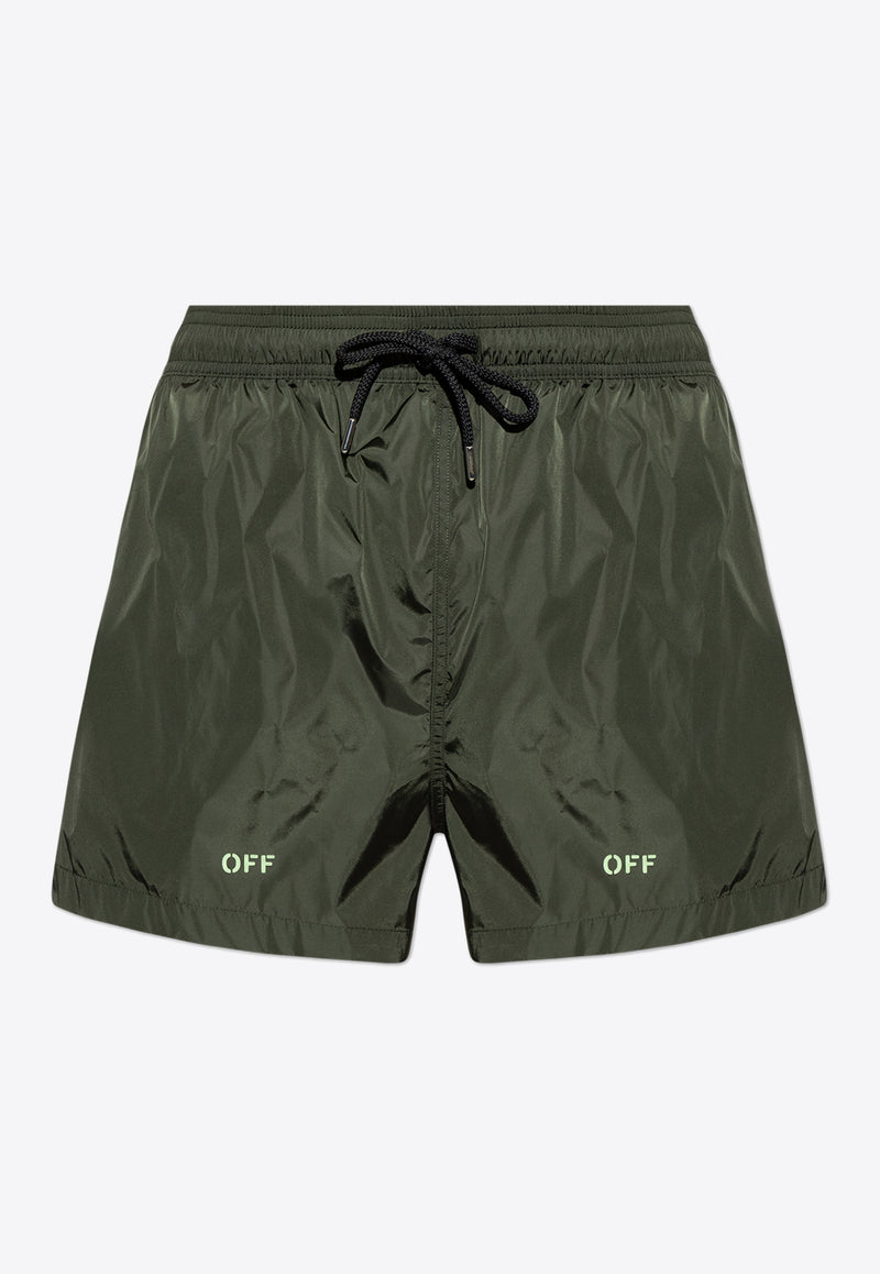 Off-White Off Stamp Swim Shorts KĄPIELOWE OMFD014S25 FAB005-5250