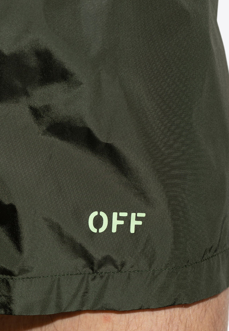 Off-White Off Stamp Swim Shorts KĄPIELOWE OMFD014S25 FAB005-5250