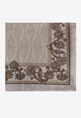 Etro Paisley Print Scarf Gray MATA0050 AK816-X0820