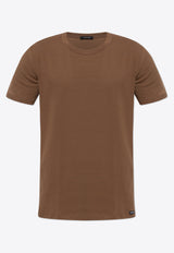 Tom Ford Logo-Patched Crewneck T-shirt T4M081040 0-216