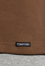 Tom Ford Logo-Patched Crewneck T-shirt T4M081040 0-216