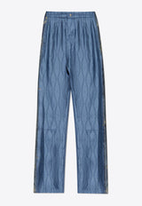 Etro All-Over Print Silk Pants Navy MREA0006 AK585-X0883