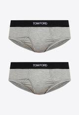 Tom Ford Two-Pack Logo-Waistband Briefs T4XC11410 0-020