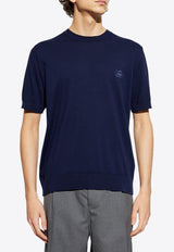 Etro Pegaso Embroidered T-shirt Navy MRMA0015 AC271-B0065