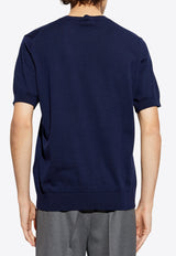 Etro Pegaso Embroidered T-shirt Navy MRMA0015 AC271-B0065