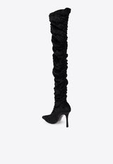 Jimmy Choo Lotta 100 Over The Knee Boots LOTTA OTK 100 GVZ-BLACK