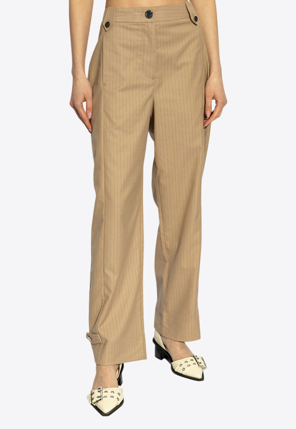 GANNI Striped Tailored Pants W0164 6786-040