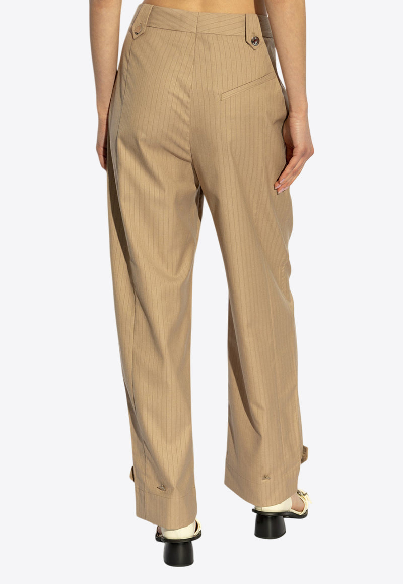 GANNI Striped Tailored Pants W0164 6786-040