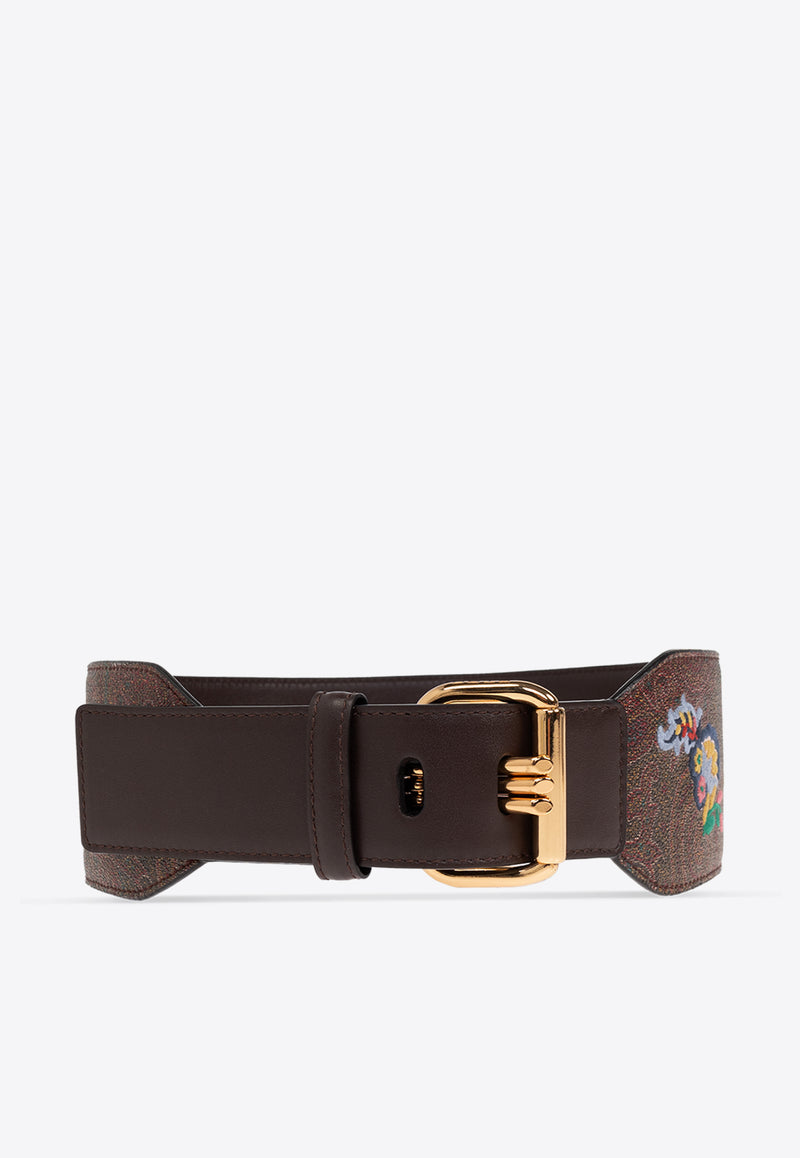 Etro Paisley Jacquard Belt Brown WP3B0006 AR293-M0019