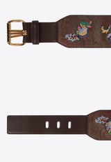 Etro Paisley Jacquard Belt Brown WP3B0006 AR293-M0019