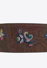 Etro Paisley Jacquard Belt Brown WP3B0006 AR293-M0019