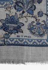 Etro Paisley Print Scarf Blue MATA0050 AK816-X0883