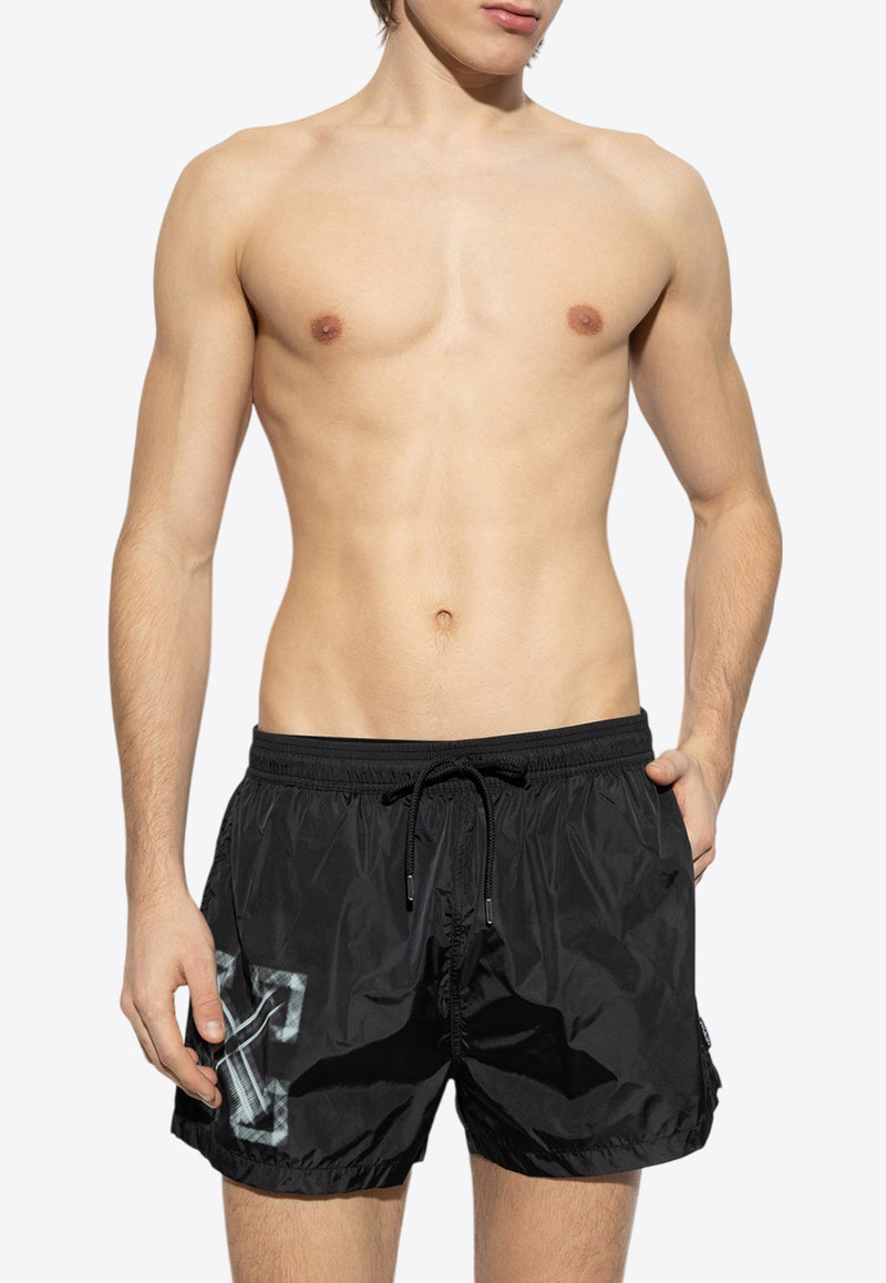 Off-White Vibe Arrow Swim Shorts KĄPIELOWE OMFD014S25 FAB004-1041