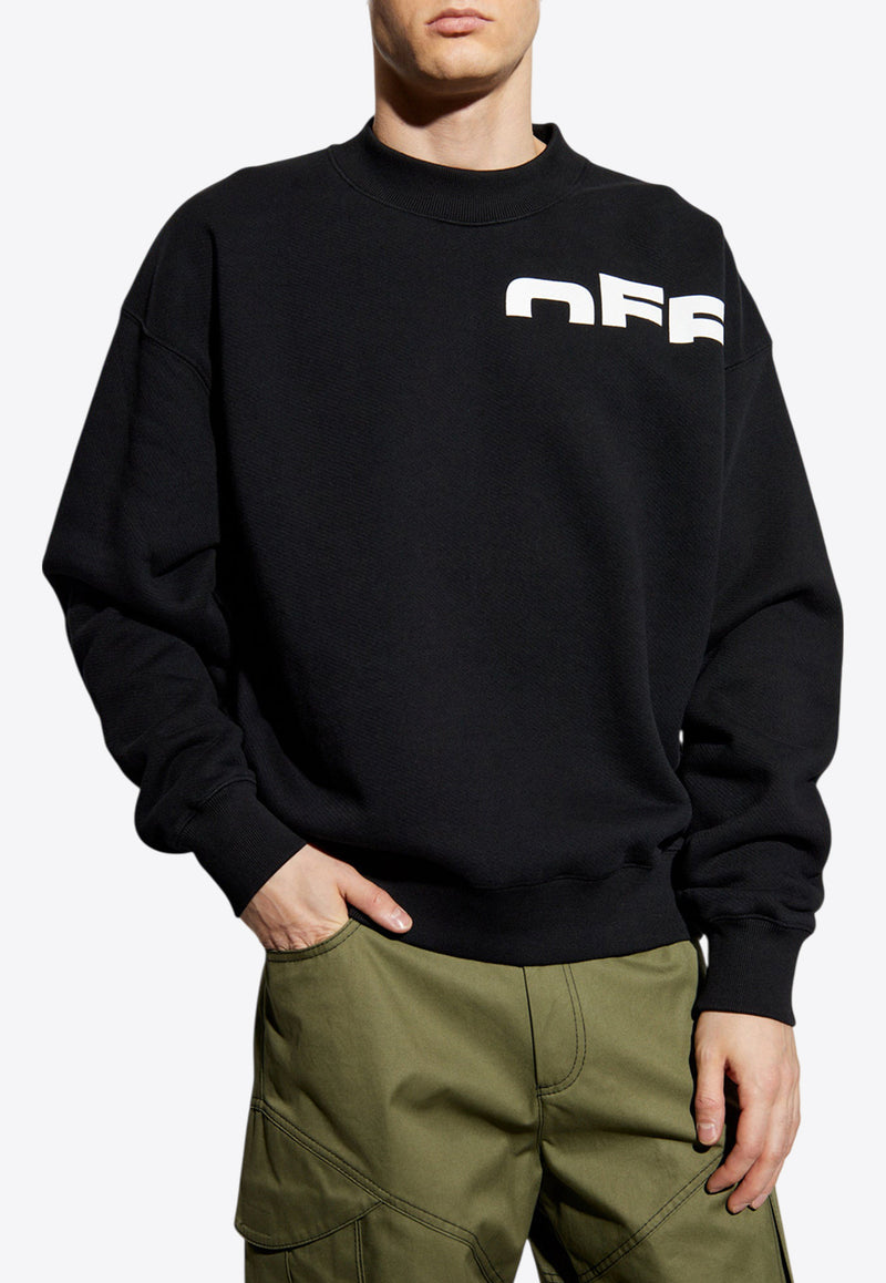 Off-White Shared Logo Crewneck Sweatshirt OMBA054S25 FLE003-1001