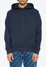 Etro Pegaso Embroidered Drawstring Hoodie Navy MRMB0008 AJ215-B0065