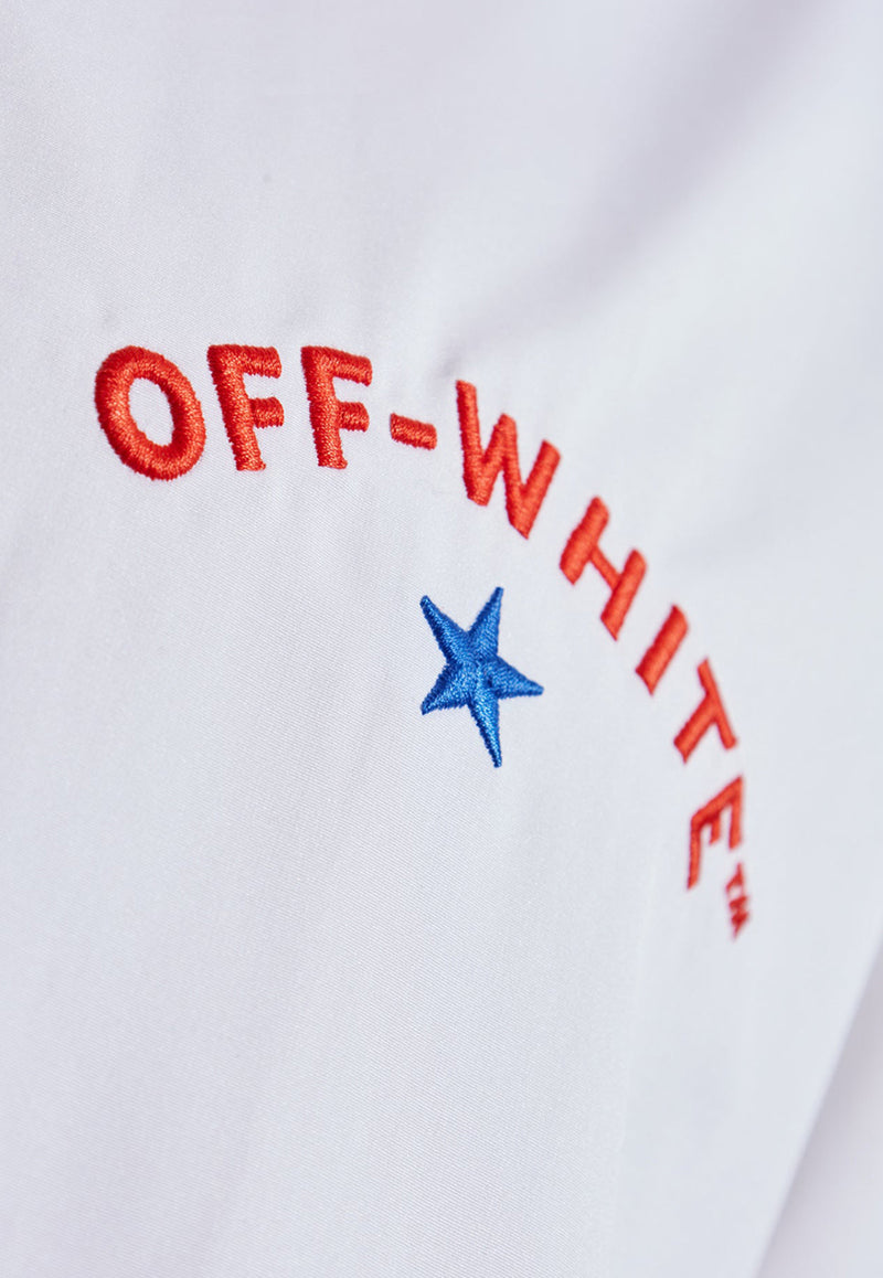 Off-White Arrow-motif Short-Sleeved Shirt OMGG013S25 FAB002-0110