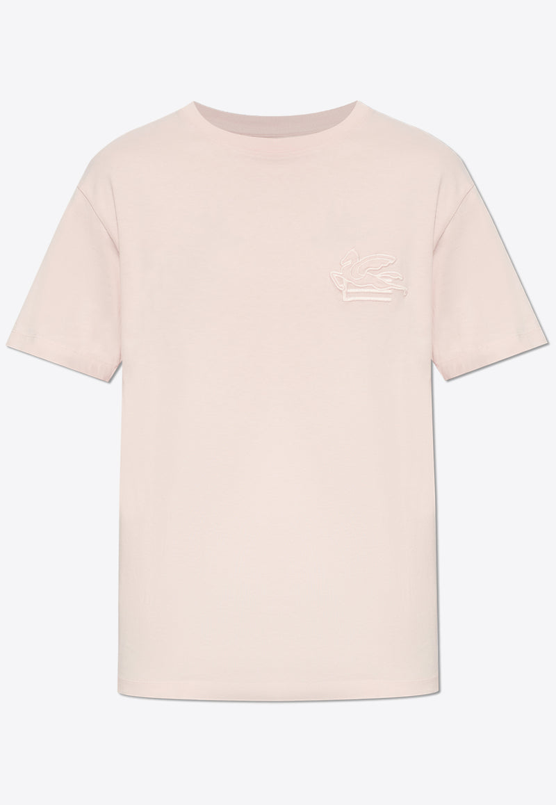 Etro Pegaso Embroidered T-shirt Pink MRMA0007 AR233-F0320