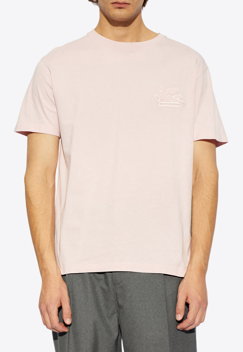 Etro Pegaso Embroidered T-shirt Pink MRMA0007 AR233-F0320