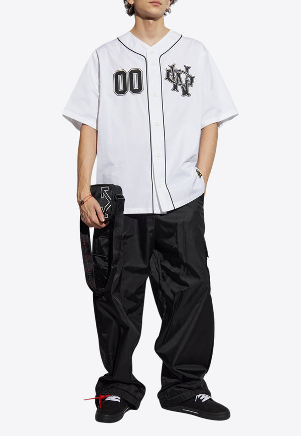 Off-White Baseball Short-Sleeved Shirt OMGG014S25 FAB001-0110