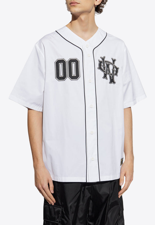 Off-White Baseball Short-Sleeved Shirt OMGG014S25 FAB001-0110