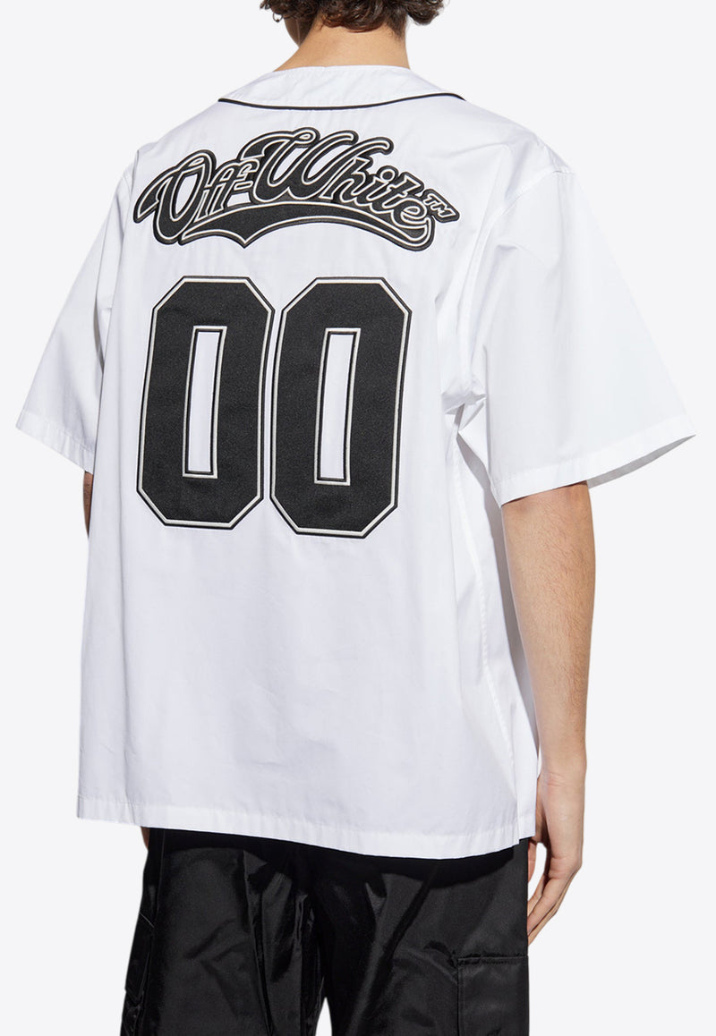 Off-White Baseball Short-Sleeved Shirt OMGG014S25 FAB001-0110