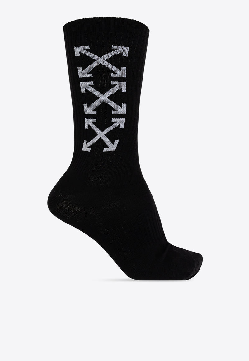 Off-White Triple Arrows Logo Socks OMRA08JS25 KNI002-1001