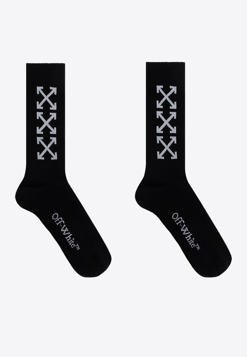 Off-White Triple Arrows Logo Socks OMRA08JS25 KNI002-1001