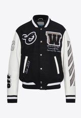 Off-White Lea Varsity Jacket OMJA122C99 LEA005-1010