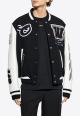 Off-White Lea Varsity Jacket OMJA122C99 LEA005-1010