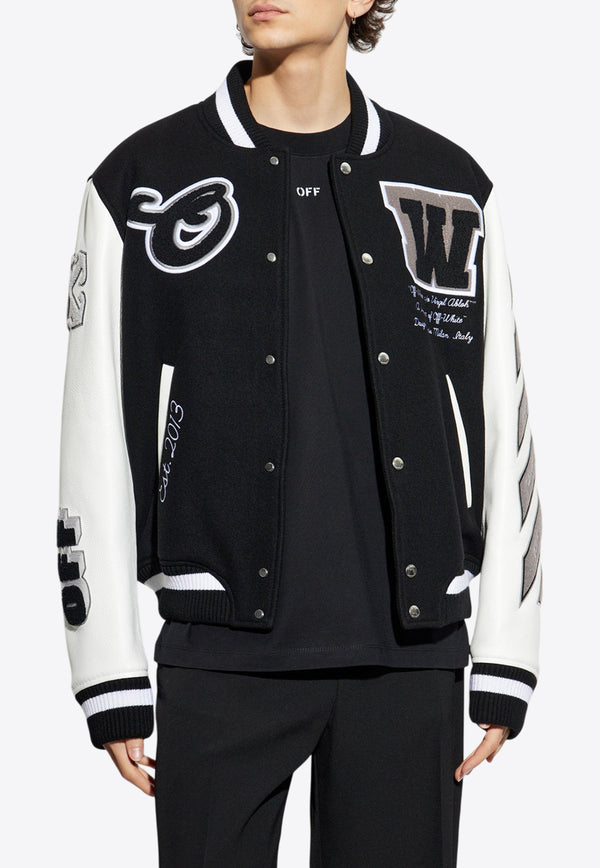 Off-White Lea Varsity Jacket OMJA122C99 LEA005-1010