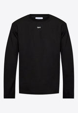 Off-White Arrow-Print Crewneck Long-Sleeved T-shirt OMAB086S25 JER003-1041