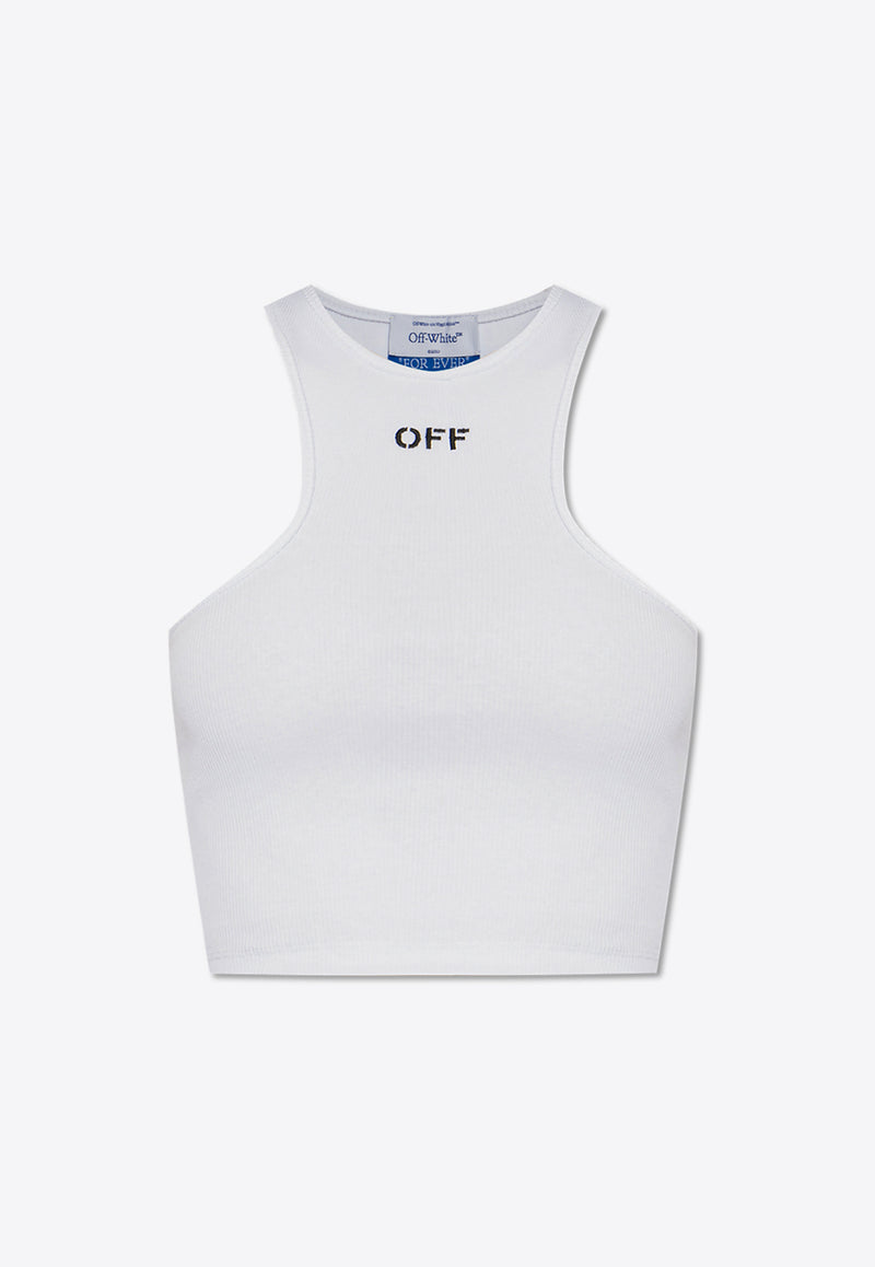 Off-White Off-Stamp Ribbed Top OWAD086C99 JER002-0110