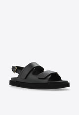 Etro Double Straps Leather Sandals Black MS4F0005 AP206-N0000