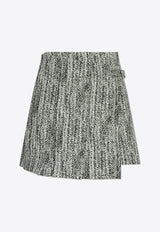 GANNI Patterned Tweed Mini Skirt W0054 6881-371