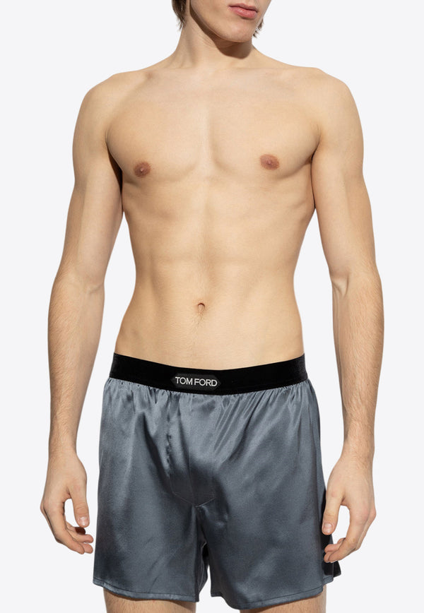 Tom Ford Silk Logo-Waistband Briefs T4LE41010 0-010